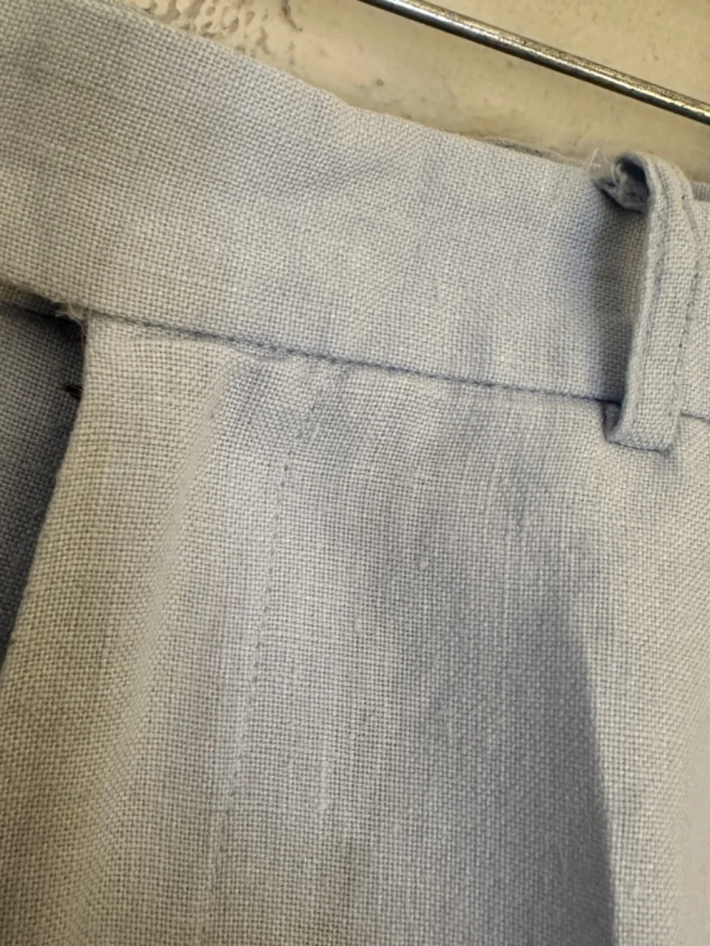 Tophat Light Blue Linen Pants 34